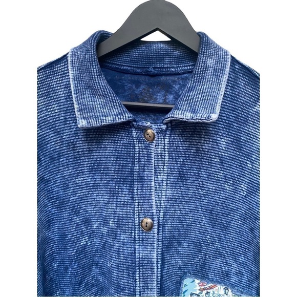 Michael Leu | Art Patch | Vintage | Button Down | Long Sleeve Shirt | Size:M - Picture 3 of 10